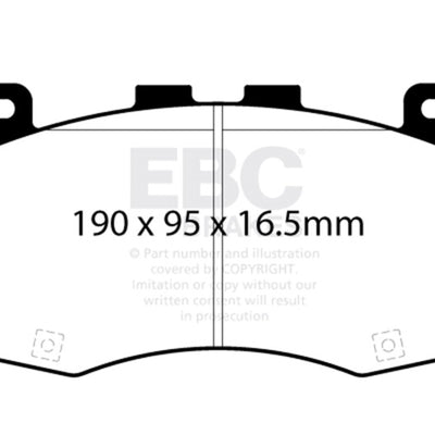 EBC 2018+ Jeep Grand Cherokee Trackhawk Yellowstuff Front Brake Pads