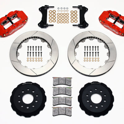 Wilwood Narrow Superlite 6R Front Hat Kit 13.06in Red 98-02 Camaro/Firebird