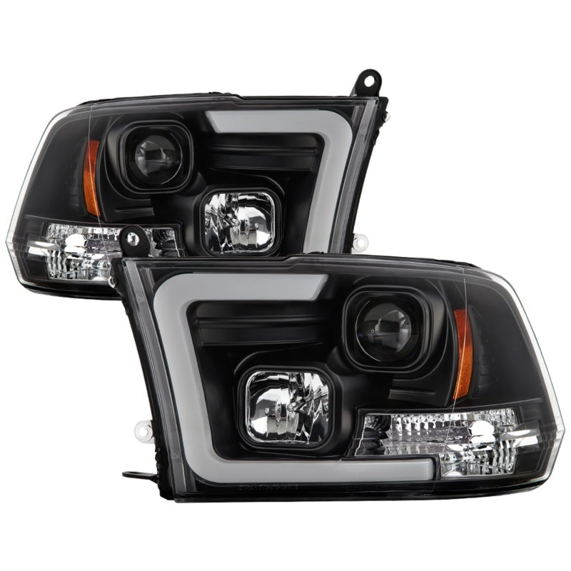 Spyder 09-16 Dodge Ram 1500 Ver 2 Proj Headlight - Light Bar Turn Signal - Blk - PRO-YD-DR09V2-SB-BK Spyder 09-16 Dodge Ram 1500 Ver 2 Proj Headlight - Light Bar Turn Signal - Blk - PRO-YD-DR09V2-SB-BK