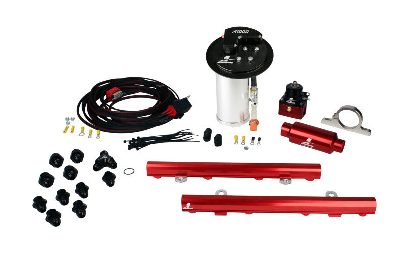 Aeromotive 10-13 Ford Mustang GT Fuel System - A1000 Pump/Deluxe Wiring Kit/5.0L 4V Rails Aeromotive 10-13 Ford Mustang GT Fuel System - A1000 Pump/Deluxe Wiring Kit/5.0L 4V Rails