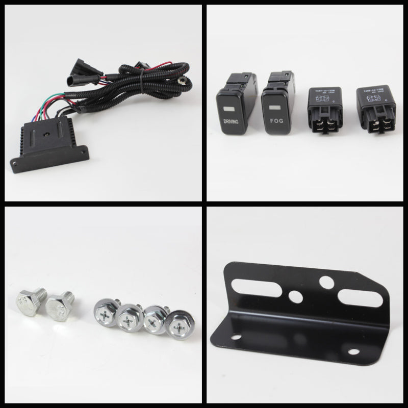 Spyder Toyota FJ Cruiser 07-14 Fog Lights With LED Daytime Running Lights w/swch Blk FL-DRL-TFJ07-BK Spyder Toyota FJ Cruiser 07-14 Fog Lights With LED Daytime Running Lights w/swch Blk FL-DRL-TFJ07-BK