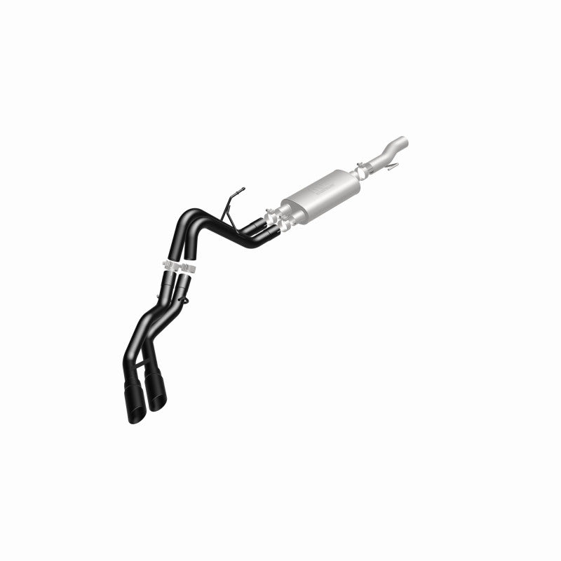 MagnaFlow SYS Cat-Back 10-14 Ford Raptor 6.2L V8 2.5/3in Black Dual Same Side Exit Rear 3.5 Tips MagnaFlow SYS Cat-Back 10-14 Ford Raptor 6.2L V8 2.5/3in Black Dual Same Side Exit Rear 3.5 Tips