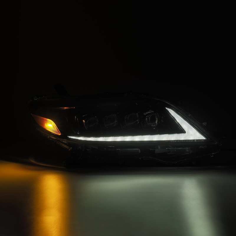 AlphaRex 11-21 Toyota Sienna LUXX LED Proj Headlights Plank Style Alpha Black w/Seq Signal/DRL AlphaRex 11-21 Toyota Sienna LUXX LED Proj Headlights Plank Style Alpha Black w/Seq Signal/DRL