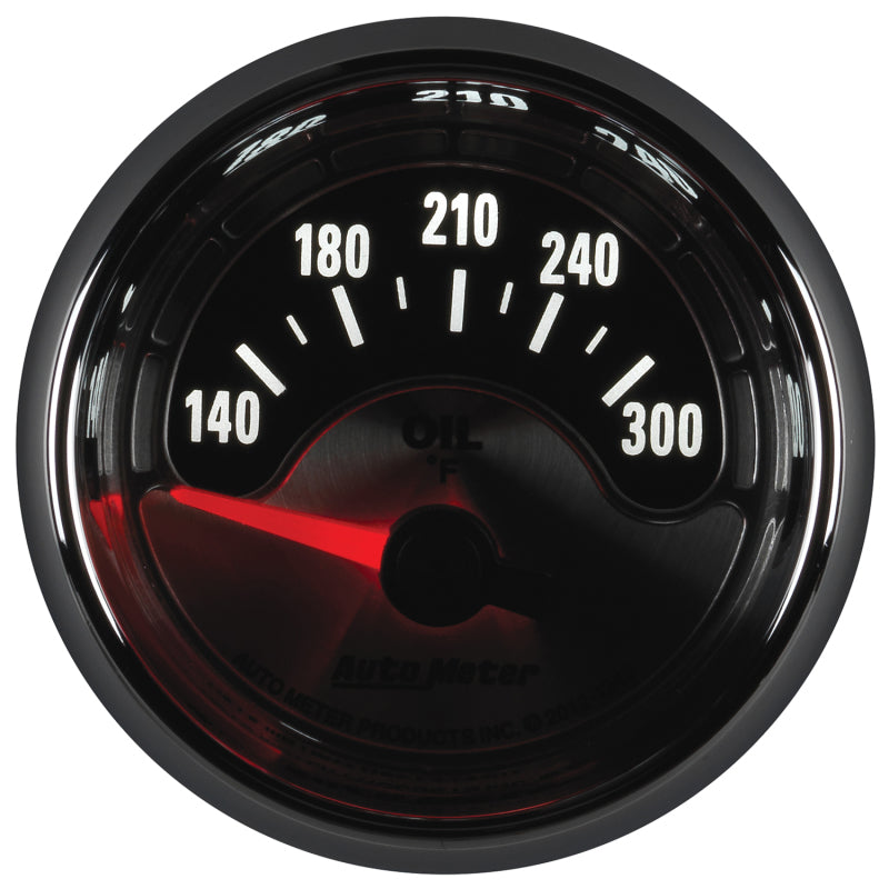 Autometer American Muscle 2-1/16in Short Sweep Electric 140-300 Deg F Oil Temp Gauge Autometer American Muscle 2-1/16in Short Sweep Electric 140-300 Deg F Oil Temp Gauge
