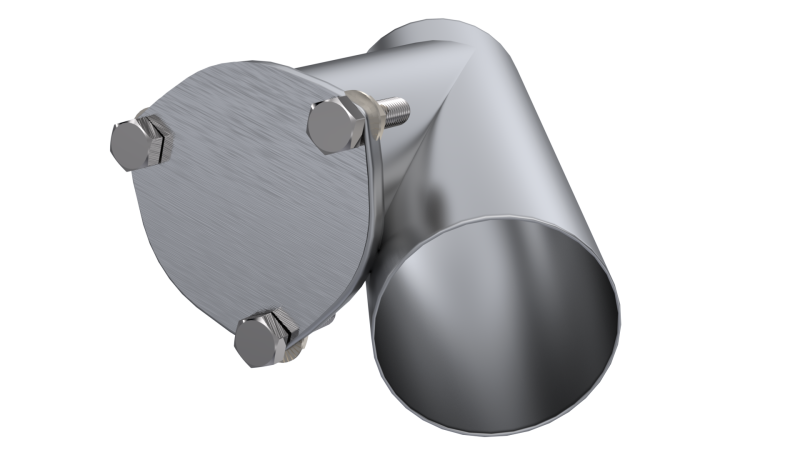 QTP 4in Weld-On QTEC Exhaust Cutout Y-Pipe QTP 4in Weld-On QTEC Exhaust Cutout Y-Pipe