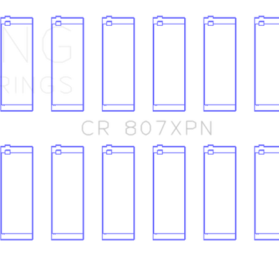 King Engine Bearings Chevy LS1/LS6/LS3 Performance Rod Bearing Set - Size STD