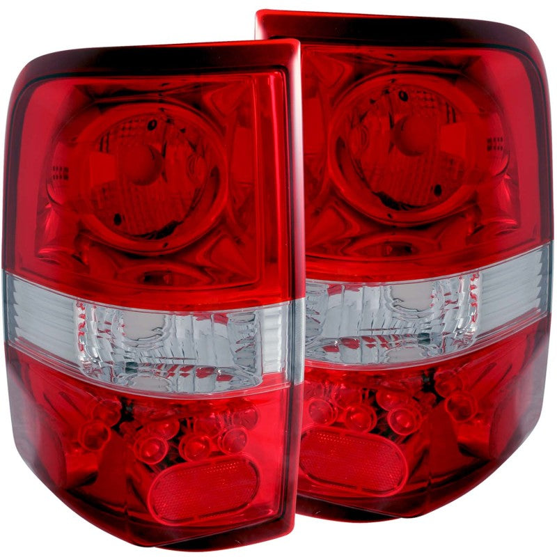 ANZO 2004-2008 Ford F-150 Taillights Red/Clear - LED Style ANZO 2004-2008 Ford F-150 Taillights Red/Clear - LED Style