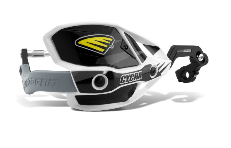 Cycra CRM Ultra 1-1/8 in. Clamp w/White Shields/Black Covers Cycra CRM Ultra 1-1/8 in. Clamp w/White Shields/Black Covers