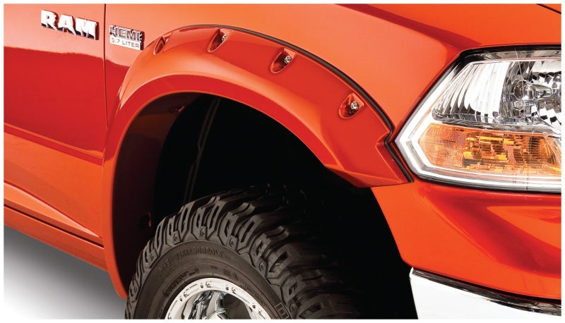Bushwacker 09-18 Dodge Ram 1500 Fleetside Pocket Style Flares 4pc 67.4/76.3/96.3in Bed - Black Bushwacker 09-18 Dodge Ram 1500 Fleetside Pocket Style Flares 4pc 67.4/76.3/96.3in Bed - Black