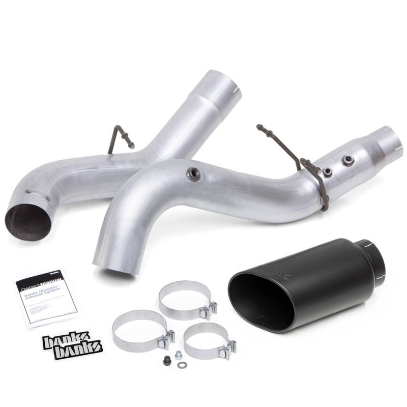 Banks Power 20-21 Chevy/GMC 2500/3500 6.6L Monster Exhaust System - Black Tip Banks Power 20-21 Chevy/GMC 2500/3500 6.6L Monster Exhaust System - Black Tip
