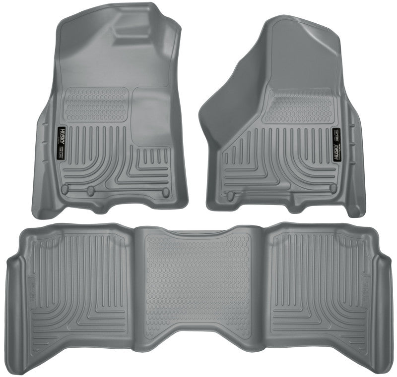 Husky Liners 2012 Dodge Ram 1500/2500/3500 Crew Cab WeatherBeater Combo Gray Floor Liners Husky Liners 2012 Dodge Ram 1500/2500/3500 Crew Cab WeatherBeater Combo Gray Floor Liners