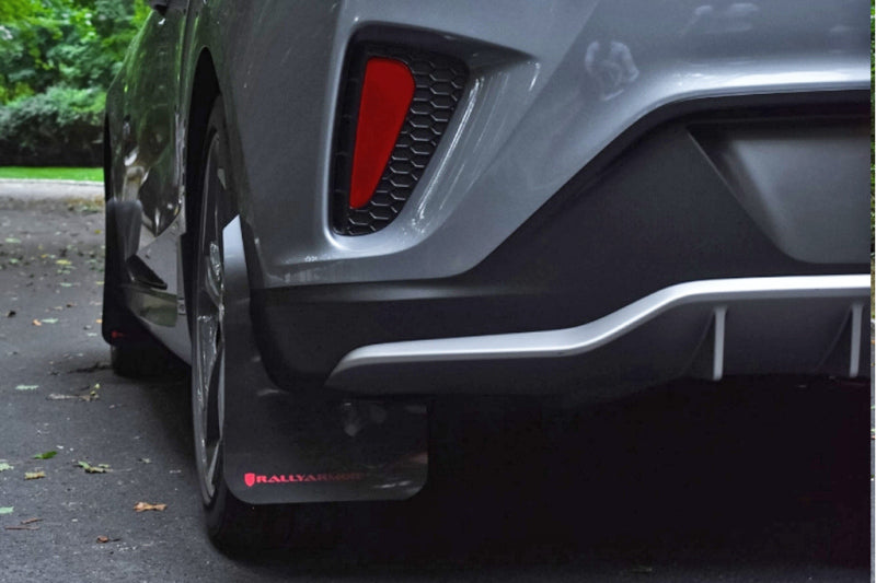 Rally Armor 19-21 Hyundai Veloster Turbo/2.0/R-Spec Black UR Mud Flap w/Red Logo Rally Armor 19-21 Hyundai Veloster Turbo/2.0/R-Spec Black UR Mud Flap w/Red Logo