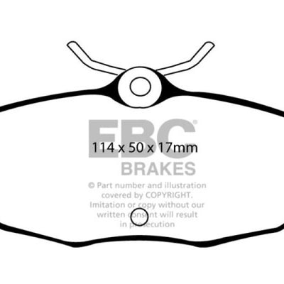 EBC 01-05 Ford Thunderbird 3.9 Redstuff Rear Brake Pads