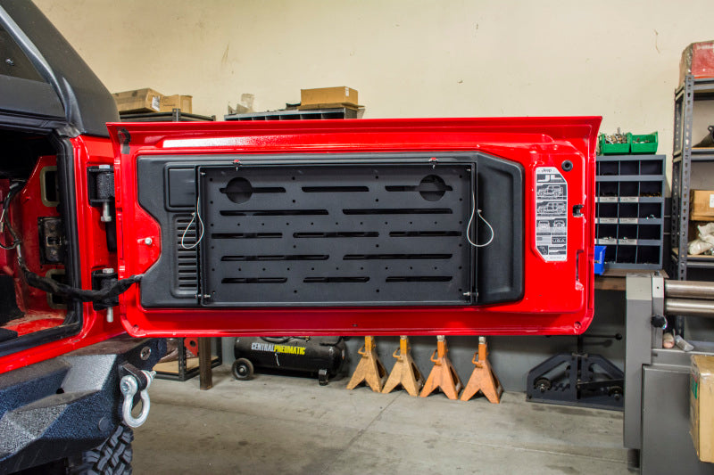 DV8 Jeep JL Tailgate Mounted Table (Trail Table) - Black DV8 Jeep JL Tailgate Mounted Table (Trail Table) - Black