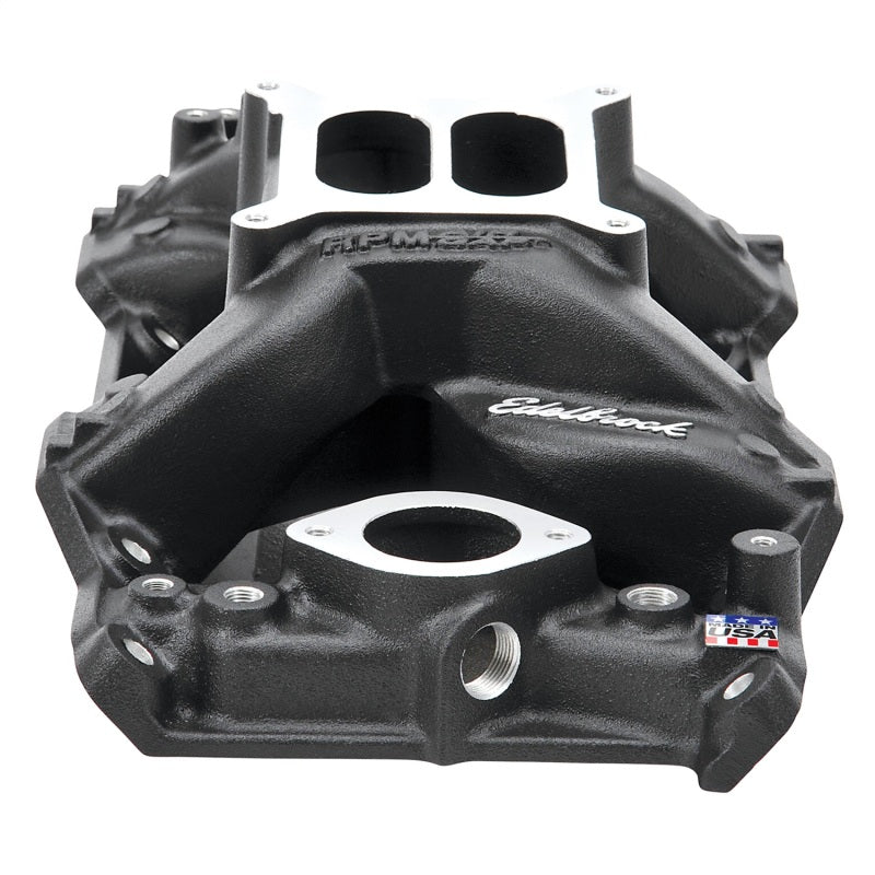 Edelbrock Intake Manifold RPM Air-Gap Small-Block Chrysler 340-360 Black Edelbrock Intake Manifold RPM Air-Gap Small-Block Chrysler 340-360 Black