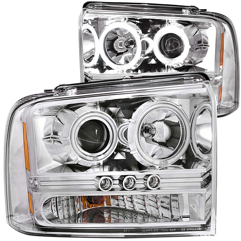 ANZO 2005-2007 Ford Excursion Projector Headlights w/ Halo Chrome w/ LED Strip (CCFL) 1pc ANZO 2005-2007 Ford Excursion Projector Headlights w/ Halo Chrome w/ LED Strip (CCFL) 1pc