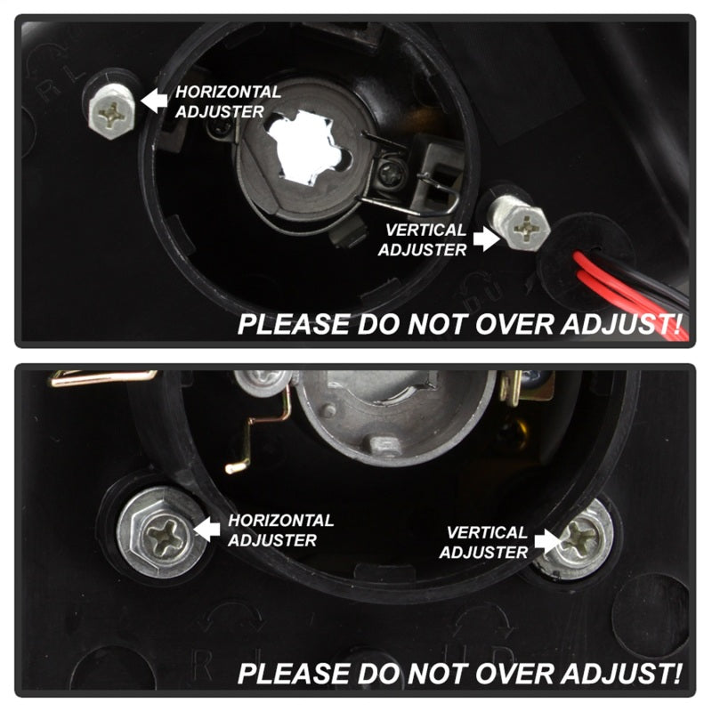 xTune Chevy Silverado 03-06 Projector Headlights 4pcs - LED Halo - Black PRO-JH-CSIL03-SET-BK xTune Chevy Silverado 03-06 Projector Headlights 4pcs - LED Halo - Black PRO-JH-CSIL03-SET-BK