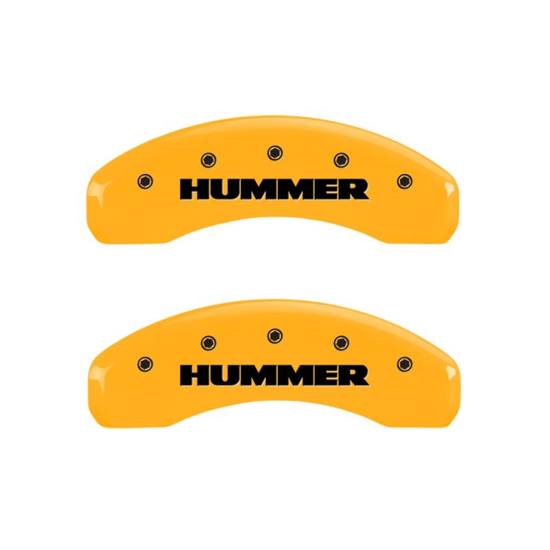 MGP 4 Caliper Covers Engraved Front & Rear Hummer Yellow Finish Black Char 2005 Hummer H2 MGP 4 Caliper Covers Engraved Front & Rear Hummer Yellow Finish Black Char 2005 Hummer H2