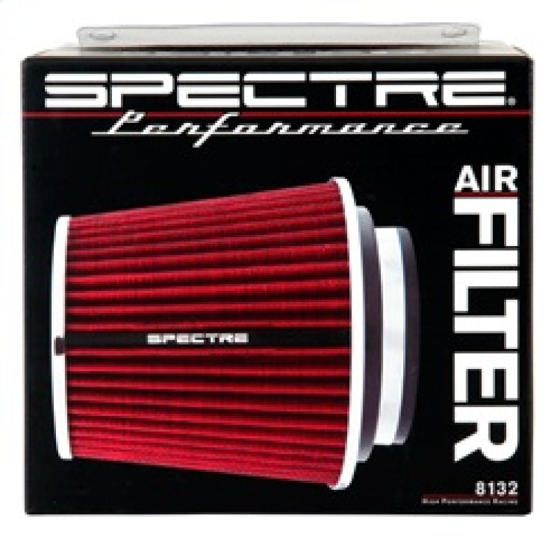 Spectre Adjustable Conical Air Filter 5-1/2in. Tall (Fits 3in. / 3-1/2in. / 4in. Tubes) - Red Spectre Adjustable Conical Air Filter 5-1/2in. Tall (Fits 3in. / 3-1/2in. / 4in. Tubes) - Red