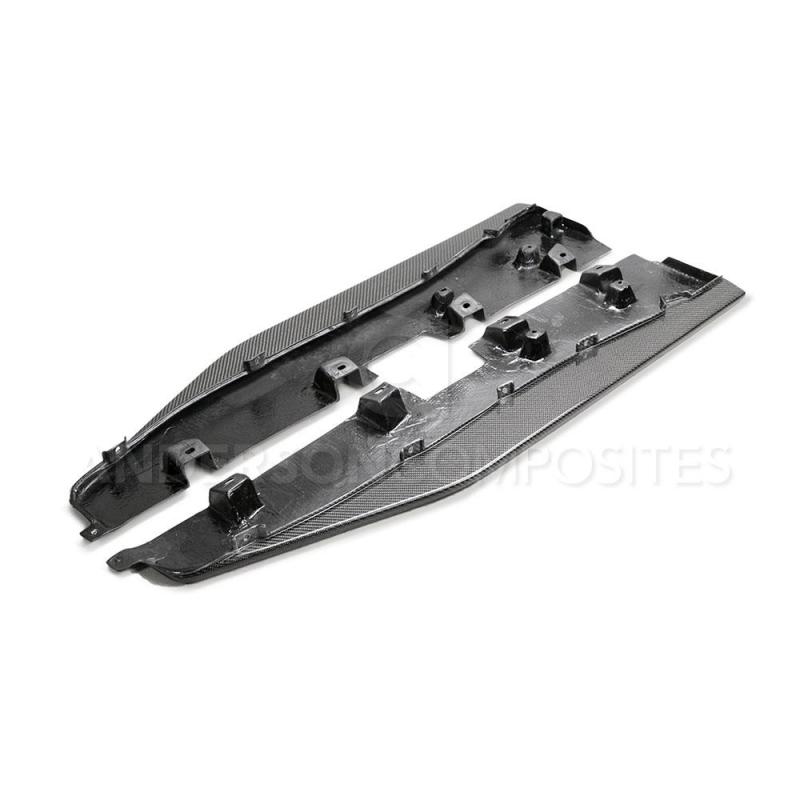 Anderson Composites 2020 Ford Mustang/Shelby GT500 Carbon Fiber Side Splitters Anderson Composites 2020 Ford Mustang/Shelby GT500 Carbon Fiber Side Splitters