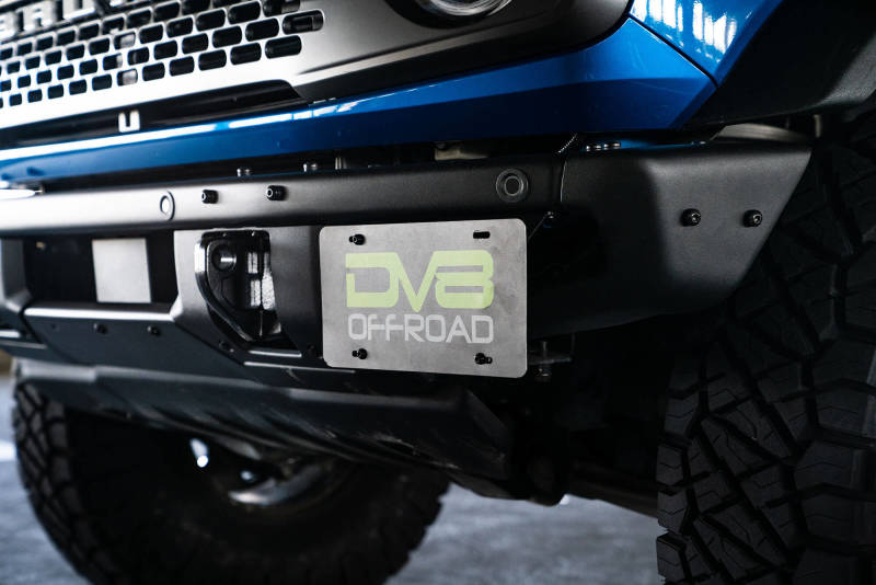 DV8 Offroad 21-22 Ford Bronco Factory Front Bumper License Relocation Bracket - Side DV8 Offroad 21-22 Ford Bronco Factory Front Bumper License Relocation Bracket - Side