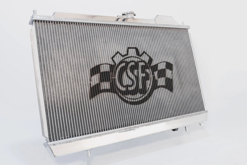 CSF 96-07 Mitsubishi Evo 4/5/6/7/8/9 Full-Slim Radiator w/12in Fan & Shroud/-16AN & Slip On Fitting CSF 96-07 Mitsubishi Evo 4/5/6/7/8/9 Full-Slim Radiator w/12in Fan & Shroud/-16AN & Slip On Fitting