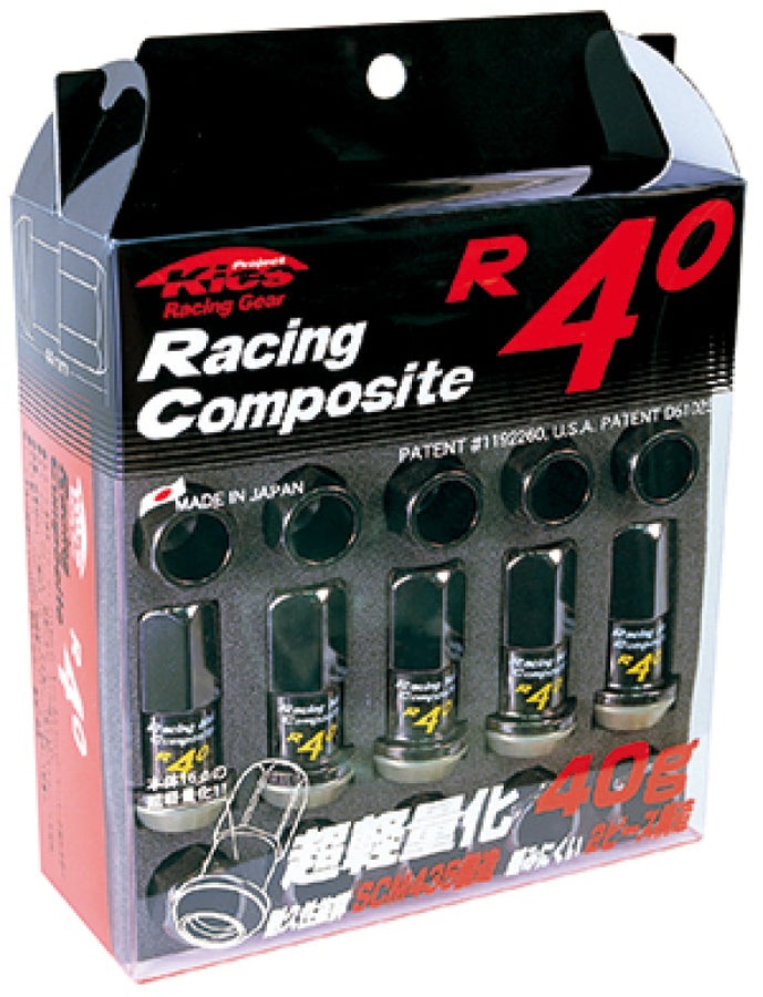 Project Kics 12x1.25 R40 Lug Nuts - Black (20 Pcs) Project Kics 12x1.25 R40 Lug Nuts - Black (20 Pcs)