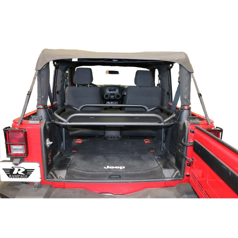 Rampage 2007-2018 Jeep Wrangler(JK) Rear Sport Rack - Black Rampage 2007-2018 Jeep Wrangler(JK) Rear Sport Rack - Black