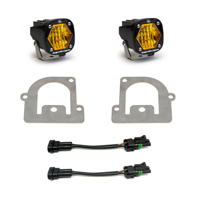 Baja Designs 21+ Ford Bronco Sport S1 WC LED Fog Pocket Light Kit - Amber