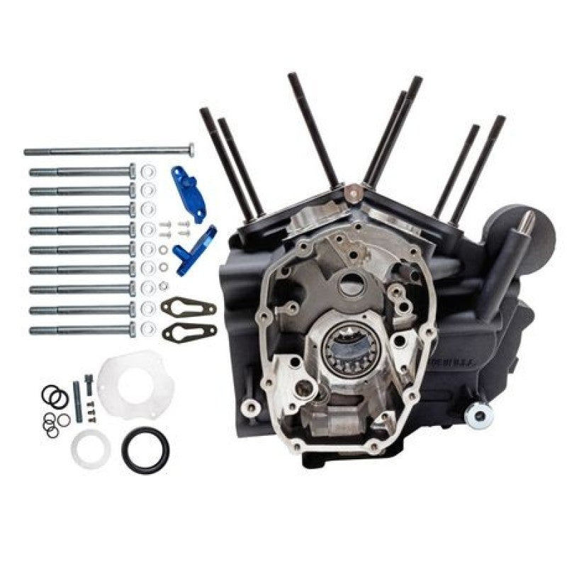 S&S Cycle 2017+ M8 Touring Models MK-Series Touring Crankcase Assembly - Black S&S Cycle 2017+ M8 Touring Models MK-Series Touring Crankcase Assembly - Black