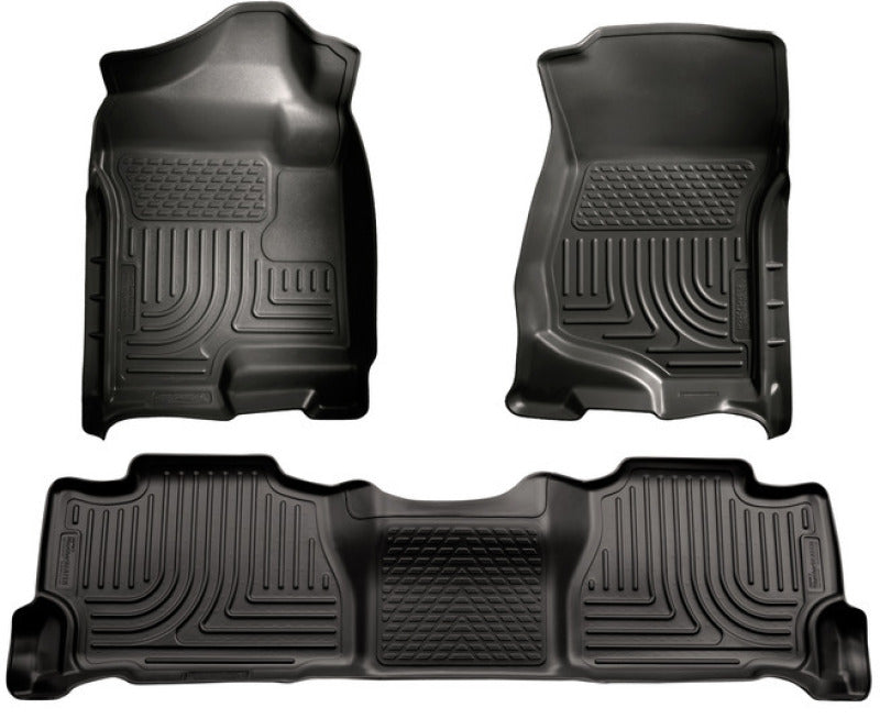 Husky Liners 07-13 GM Escalade ESV/Avalanche/Suburban WeatherBeater Black Front/2nd Row Floor Liners Husky Liners 07-13 GM Escalade ESV/Avalanche/Suburban WeatherBeater Black Front/2nd Row Floor Liners