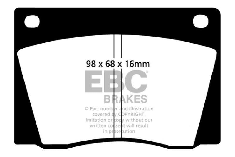 EBC 67-74 Ac 428 7.0 Greenstuff Front Brake Pads EBC 67-74 Ac 428 7.0 Greenstuff Front Brake Pads
