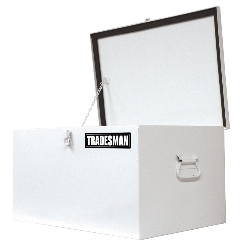 Tradesman Steel Job Site Box/Chest (Light Duty/Small) (24in.) - White Tradesman Steel Job Site Box/Chest (Light Duty/Small) (24in.) - White