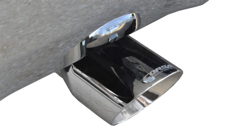 Corsa 14-19 GMC Sierra/Chevy Silv 1500 Crew Cab/Short Bed 5.3L V8 Polished  Dual Rear CB Exhaust Corsa 14-19 GMC Sierra/Chevy Silv 1500 Crew Cab/Short Bed 5.3L V8 Polished  Dual Rear CB Exhaust