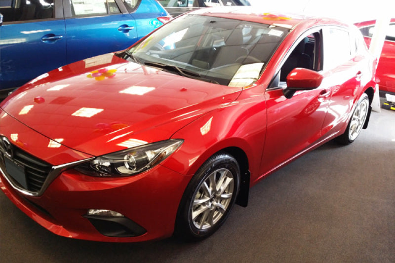 Rally Armor 14-18 Mazda3 Black UR Mud Flap w/Red Logo Rally Armor 14-18 Mazda3 Black UR Mud Flap w/Red Logo
