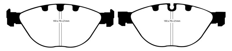 EBC 06-10 BMW M5 5.0 (E60) Redstuff Front Brake Pads EBC 06-10 BMW M5 5.0 (E60) Redstuff Front Brake Pads