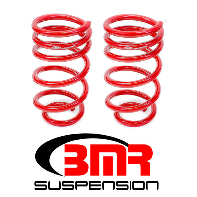 BMR 10-15 5th Gen Camaro V8 Rear Lowering Springs - Red