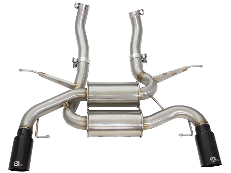 aFe MACHForce XP 2.5in Axle Back Stainless Exhaust w/ Black Tips 07-13 BMW 335i 3.0L L6 (E90/92) N55 aFe MACHForce XP 2.5in Axle Back Stainless Exhaust w/ Black Tips 07-13 BMW 335i 3.0L L6 (E90/92) N55