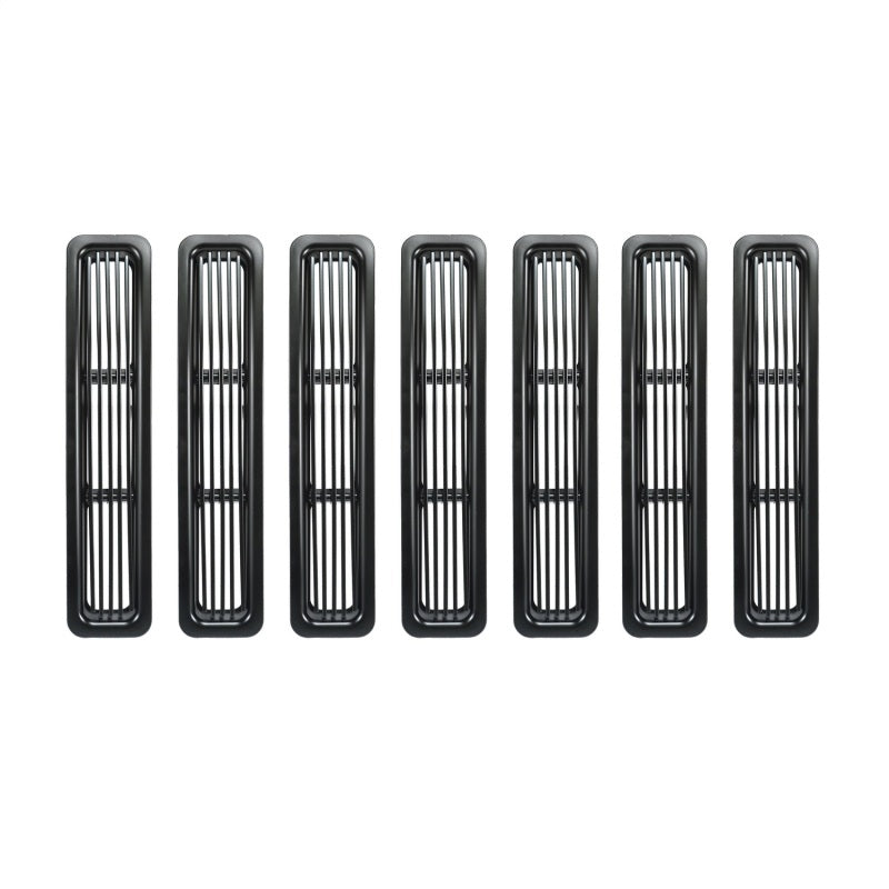 Rugged Ridge Billet Grille Inserts Black 97-06 Jeep Wrangler Rugged Ridge Billet Grille Inserts Black 97-06 Jeep Wrangler