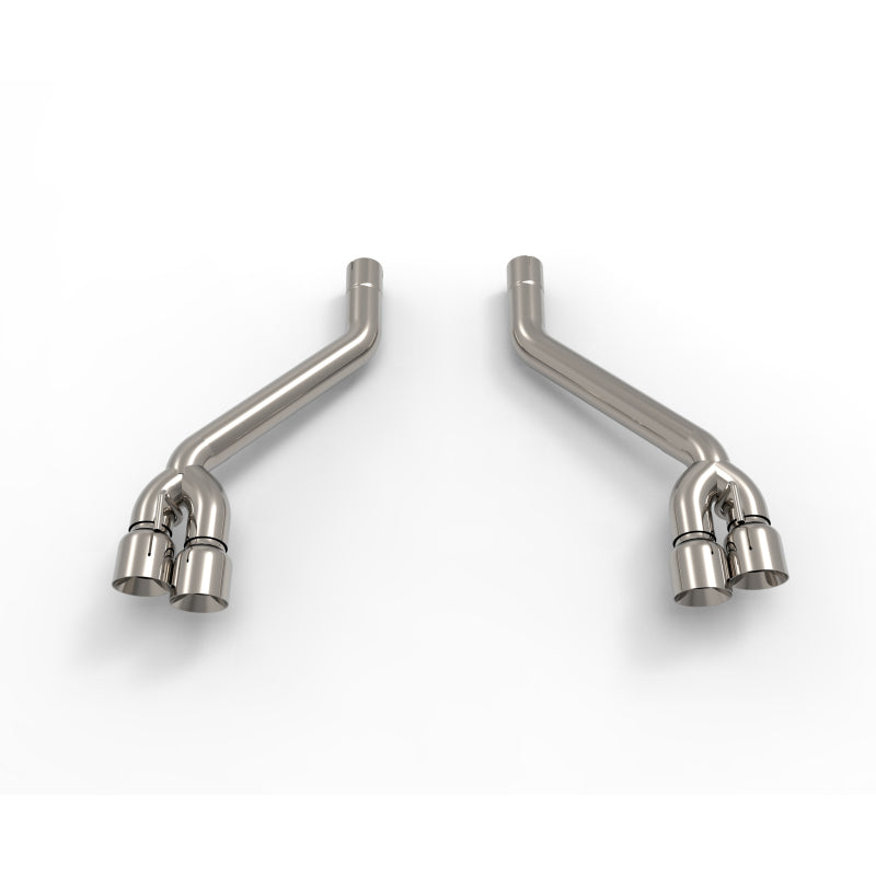 Kooks 2016 + Chevrolet Camaro SS 3in Axle Back Muffler Delete Exhaust System w/ Polished Quad Tips Kooks 2016 + Chevrolet Camaro SS 3in Axle Back Muffler Delete Exhaust System w/ Polished Quad Tips