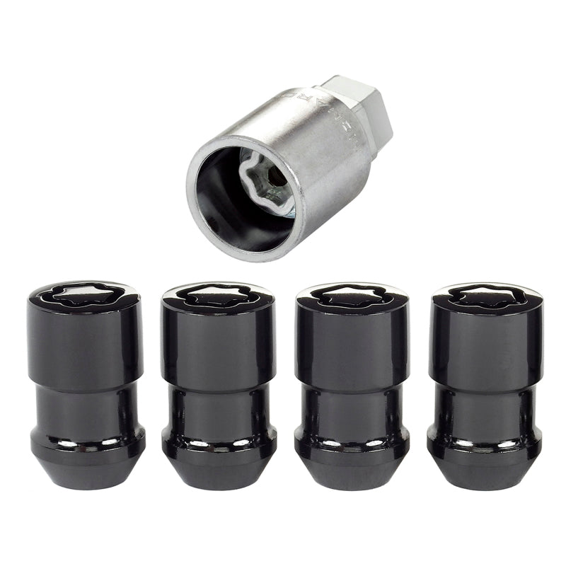 McGard Wheel Lock Nut Set - 4pk. (Cone Seat) 1/2-20 / 3/4 & 13/16 Dual Hex / 1.46in. Length - Black McGard Wheel Lock Nut Set - 4pk. (Cone Seat) 1/2-20 / 3/4 & 13/16 Dual Hex / 1.46in. Length - Black