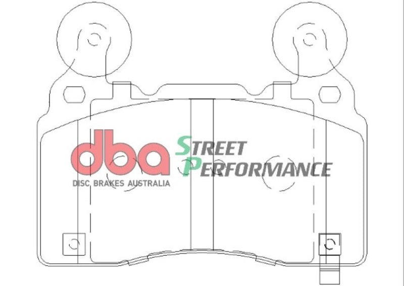 DBA 16-21 Tesla S SP Performance Front Brake Pads DBA 16-21 Tesla S SP Performance Front Brake Pads