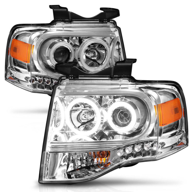 ANZO 2007-2014 Ford Expedition Projector Headlights Chrome ANZO 2007-2014 Ford Expedition Projector Headlights Chrome