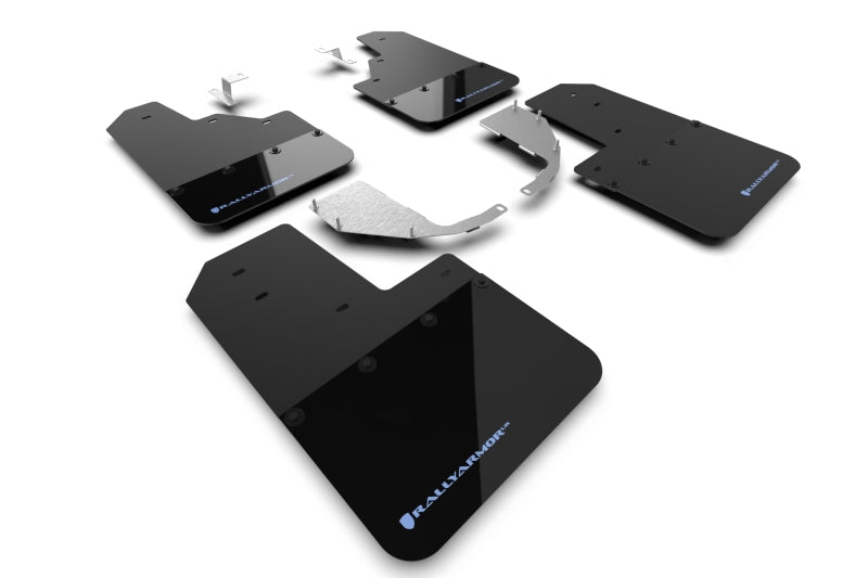 Rally Armor 21-25 Ford Bronco (Steel Bmpr - NO Rptr/Sprt - NO RR/RB) Blk Mud Flap w/Area Blue Logo Rally Armor 21-25 Ford Bronco (Steel Bmpr - NO Rptr/Sprt - NO RR/RB) Blk Mud Flap w/Area Blue Logo