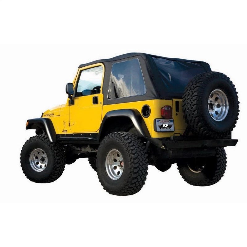 Rampage 1997-2006 Jeep Wrangler(TJ) Excludes LJ Unlimited Frameless Soft Top Kit - Black Diamond Rampage 1997-2006 Jeep Wrangler(TJ) Excludes LJ Unlimited Frameless Soft Top Kit - Black Diamond