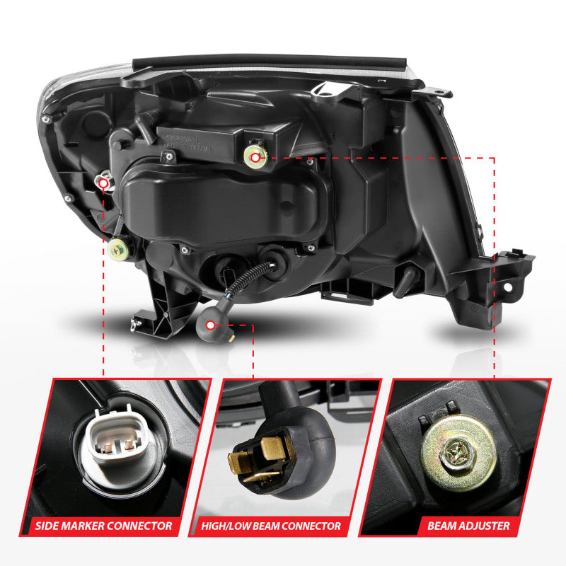 ANZO 05-11 Toyota Tacoma Projector Headlights w/Light Bar Switchback Chrome Housing ANZO 05-11 Toyota Tacoma Projector Headlights w/Light Bar Switchback Chrome Housing