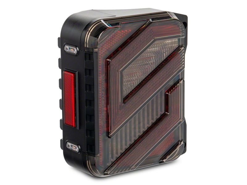 Raxiom 07-18 Jeep Wrangler JK Axial Series Trident LED Tail Lights- Blk Housing (Clear Lens) Raxiom 07-18 Jeep Wrangler JK Axial Series Trident LED Tail Lights- Blk Housing (Clear Lens)