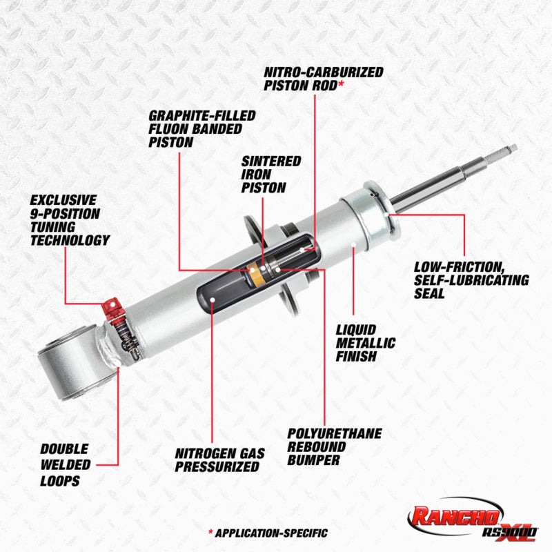 Rancho 07-11 Dodge Nitro Front RS9000XL Strut Rancho 07-11 Dodge Nitro Front RS9000XL Strut