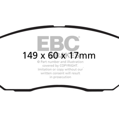 EBC 08-10 Kia Sorento 3.3 Greenstuff Front Brake Pads
