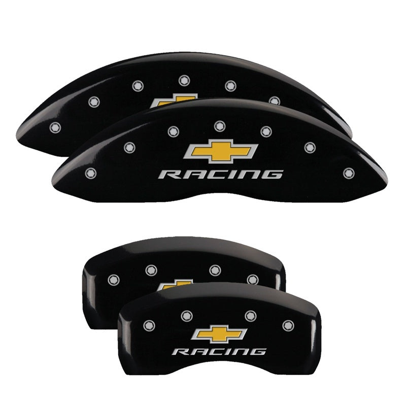 MGP 4 Caliper Covers Engraved Front & Rear With stripes/Dart Yellow finish black ch MGP 4 Caliper Covers Engraved Front & Rear With stripes/Dart Yellow finish black ch